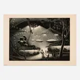 Paul Landacre, Children's Carnival, 1946, wood engraving