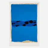Adja Yunkers, Chant d'un oiseau sourd, 1973, screenprint in colors