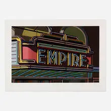 Robert Cottingham, Empire, 2008, screenprint in colors