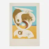 Vision planétaire et scatologique (from the La conquête du cosmos II portfolio) by Salvador Dalí, 1974, etching and drypoint on lithograph in colors with embossing on Arches, sold Jul 2024
