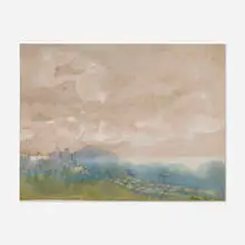 Arthur Bowen Davies, Spain, 1928, watercolor on paper