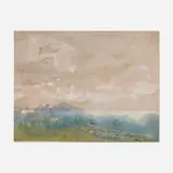Arthur Bowen Davies, Spain, 1928, watercolor on paper