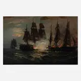 Carlton Theodore Chapman, Constitution Captures the Cyane and Levant, Feb. 20, 1815, 1895, oil on canvas