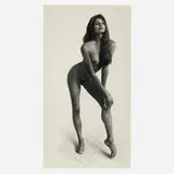 Robert Chapman, Untitled (Ballet Slippers), 1993, charcoal on Arches