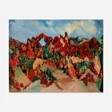 Keith Martin, Landscape with Rocks, 1950, oil on canvas