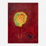 Ralph Rosenborg, Floral Study: Flower Tree, 1977-78, oil on canvas
