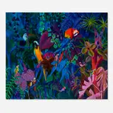 Gustav Likan, Birds in Paradise, 1984, oil on canvas
