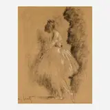 Louis Icart, Le petit rat de l'opéra, c. 1928, lithograph with hand-coloring