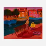 Gustav Likan, Dalmatian Fisherman, c. 1979, oil on canvas