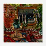 Joe Giordano, Interior with Plants, 1976, oil on canvas