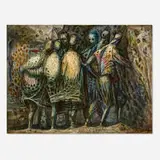 Santos Zingale, Metamorphosis Man to Nature No. 3, 1963, oil on Masonite