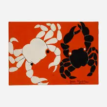 Jan Yoors, Two Crabs, gouache on paper