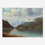 Henry Josiah de Forest, Untitled (Mountainous Landscape with Lake), 1894, oil on canvas