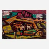 Erle Loran, In the Southwest, 1950, oil on board