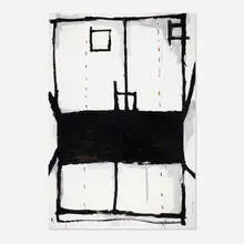 Richard Aldrich, Untitled, 2010, oil, wax and charcoal on linen