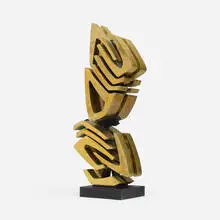 Sequjsnze Plurima by Giorgio Zennaro, 1974, bronze, painted bronze, sold May 2025