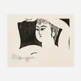 Shikō Munakata, Satsuko, 1962, woodcut