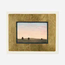 John Beerman, Untitled (Southwest), 1989, intaglio with gold