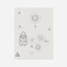 Aurel Schmidt, Untitled (from the Misery series), 2015, graphite and inkjet print on paper