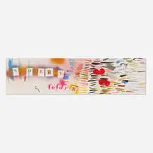Dave Muller, Sorry (Fragile), 2015, watercolor and mixed media on paper