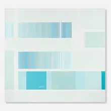 Kevin Appel, Storage Blue 2, 2000, acrylic and oil on canvas laid to panel