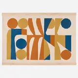 Cody Hudson, Canyon Music Redux (tapestry), 2022, dyed and woven wool, wood