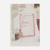 Mandy El-Sayegh, A Head of One, 2016, red ink and oil on newsprint