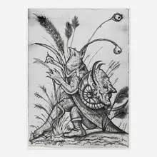 Nick Angelo, Chimera, 2020, screenprint