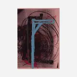 Oscar Murillo, Untitled, 2016, oil, oil stick and inkjet on paper