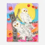 Ann Craven, Sunset Snowy Owls