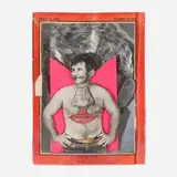 Larry Rivers, Norman Mailer: Study for Cover of Time Magazine, mixed media and collage on cardboard in artist's frame