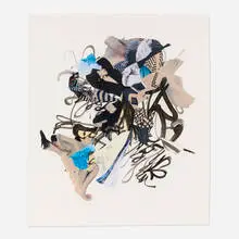 Shinique Smith, Espirit, 2006, ink and paper collage on paper