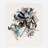 Shinique Smith, Espirit, 2006, ink and paper collage on paper