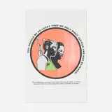 Meleko Mokgosi, You Should Be So Lucky That We Only Want Justice And Not Revenge, inkjet print on unstretched canvas