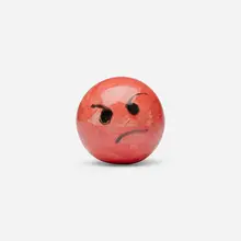 Laura Owens, Untitled (from the Emoji series), 2015, glazed earthenware