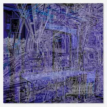 Park-b-4 by Kentaro Hiramatsu, 2015, acrylic on canvas, sold May 2025