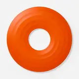 Josh Sperling, Donut lamp (Orange), 2020, thermoformed plastic