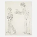 Alan Turner, Threat, 1975, pencil on paper