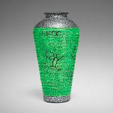 La II, Untitled (Amphora), c. 1990, painted ceramic