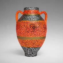 La II, Untitled (Vase), c. 1990, painted earthenware