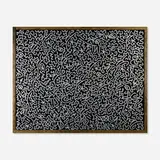 La II, Untitled, acrylic and paint marker on board in artist's frame