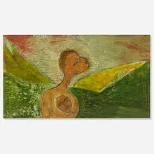 Jamali, Untitled, pigmentation on cork