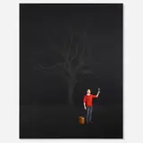 Hugo Lugo, Illuminate the Shadow, 2012, oil and pencil on canvas