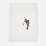 Hugo Lugo, Study for Not Falling Over the Edge, 2010, gouache, pencil and thread on Arches