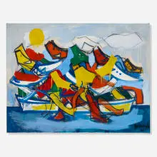 Robert Goodnough, Happy Boatride, 1963, oil on canvas