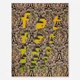 Nancy Dwyer, Fat Ass, 1994, acrylic on tapestry