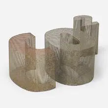 Nancy Dwyer, CO2, diamond steel mesh