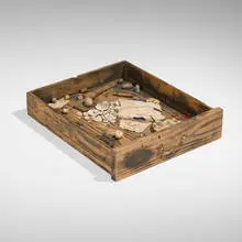 Dario Robleto, The Button Collector, 2004, mixed media assemblage