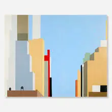 Robert Herrmann, West 41st Street, 1962-63, oil on board