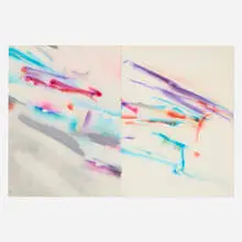 John Chamberlain, Untitled, 1974, dye and enamel on paper